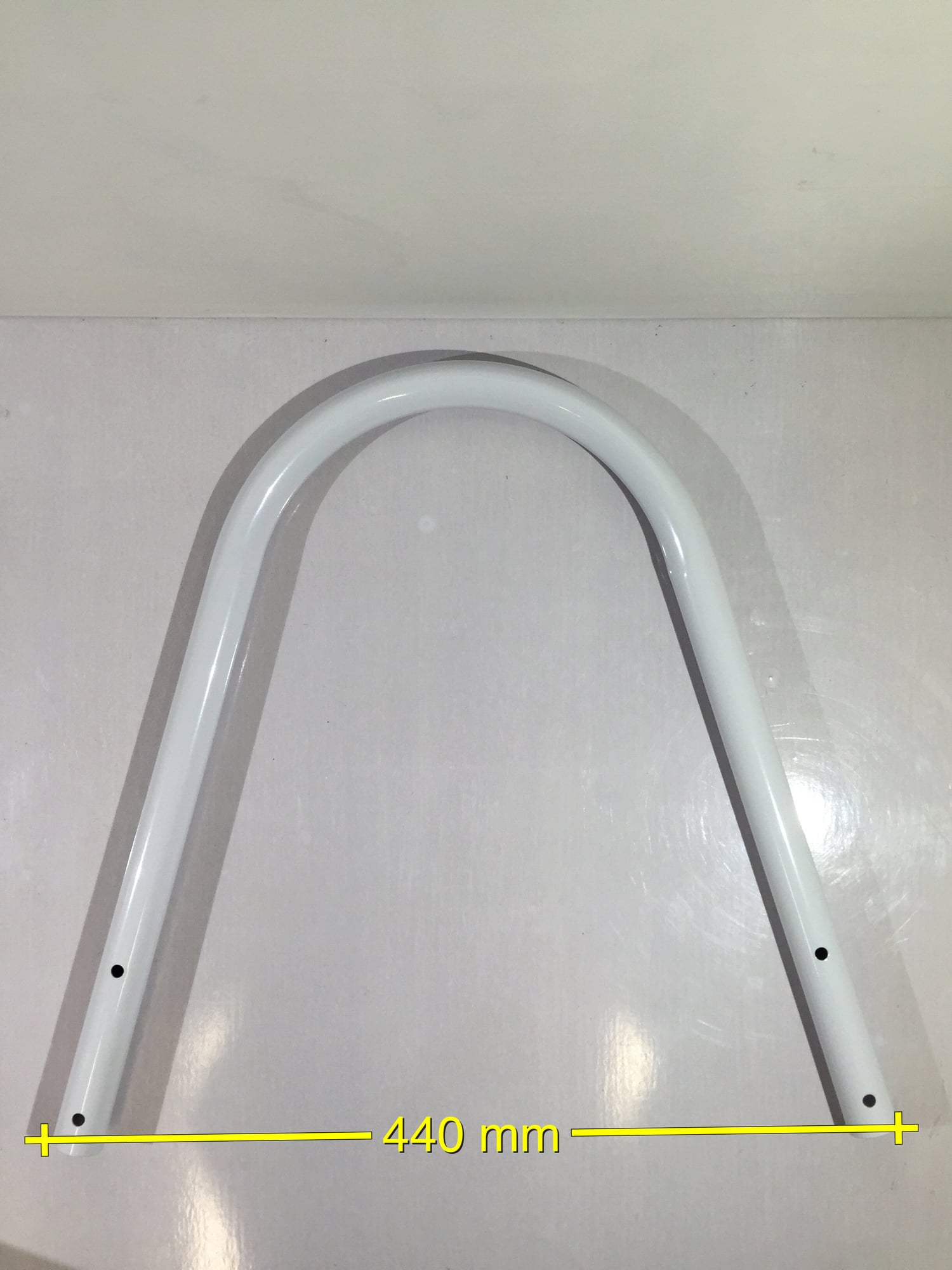 Above-Ground Pool Ladder Tubular Steel for Pools with a Height of 107cm, (1) U-Shaped Handrails